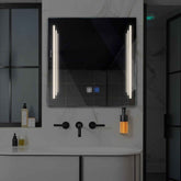 LED Spiegel Quadratisch | Touch-Schalter | Anti-Beschlag-Funktion | Neutralweißes Licht - Reyze Seria Salono Model 8